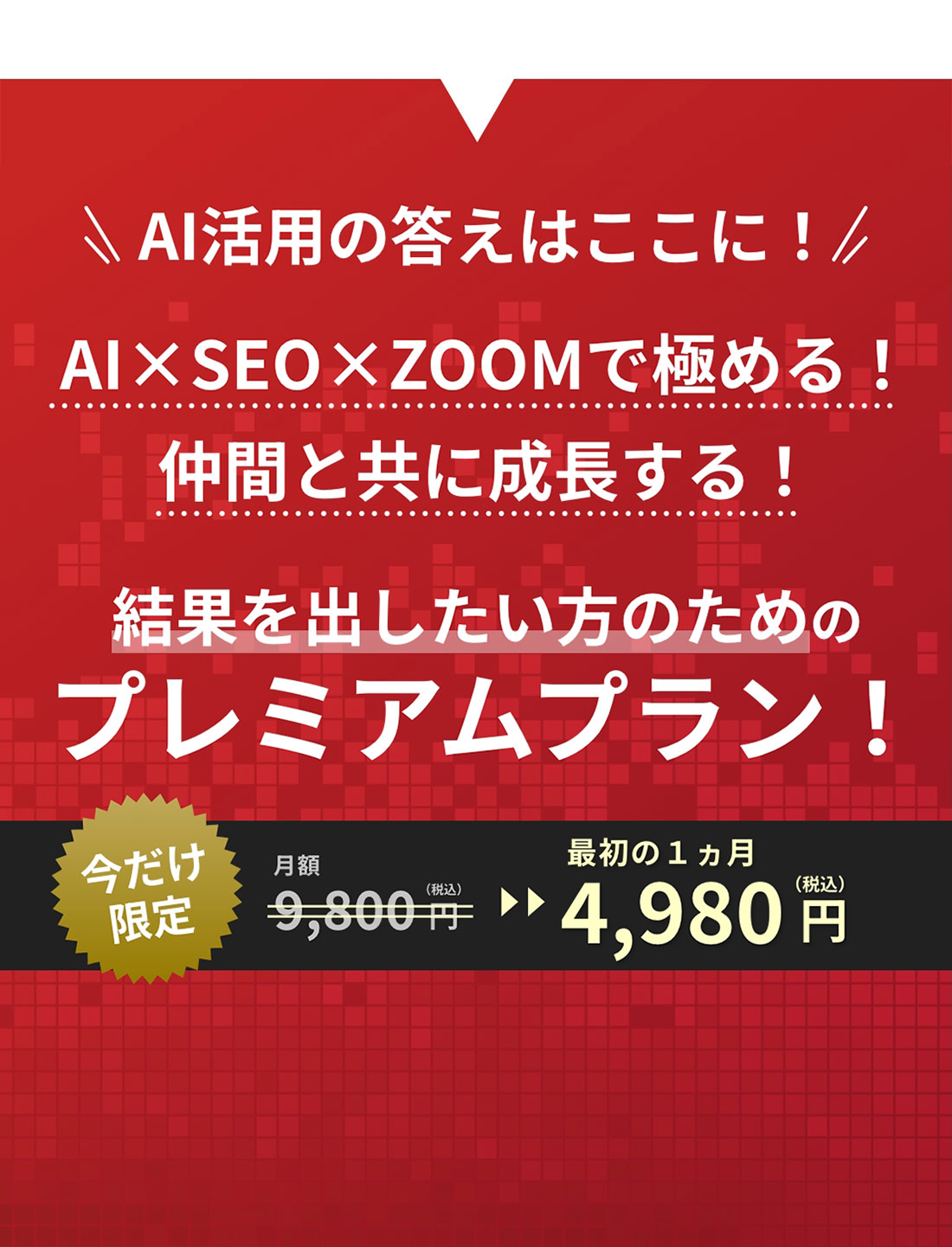 AI活用の答えはここに！AI×SEO×ZOOMで極める！仲間と共に成長する！結果を出したい方のためのプレミアムプラン！